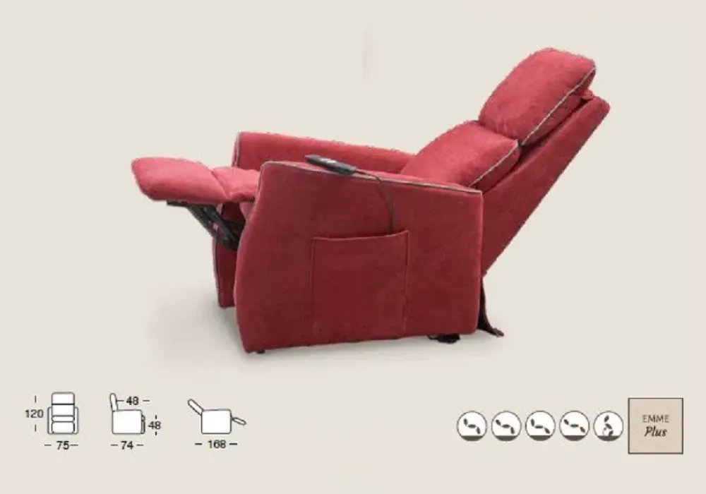 Il Benessere Poltrona Siria con movimento relax a marchio con uno sconto imperdibile- Poltrone Relax