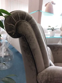 Poltrona Tiffany Art: Offerta Outlet. Tessuto di qualità.^Art Salotti Best