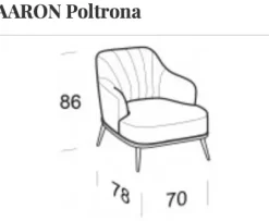 Poltroncina Aaron. Seduta fissa e design moderno. Mottes selection a prezzi outlet.^Collezione esclusiva Clearance
