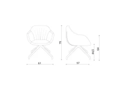 New Poltroncina Halia Con seduta fissa a marchio in offerta Poltrone