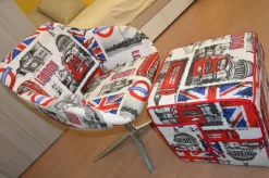 Poltroncina in stile moderno modello Citymap a prezzo scontato^Target Point Outlet