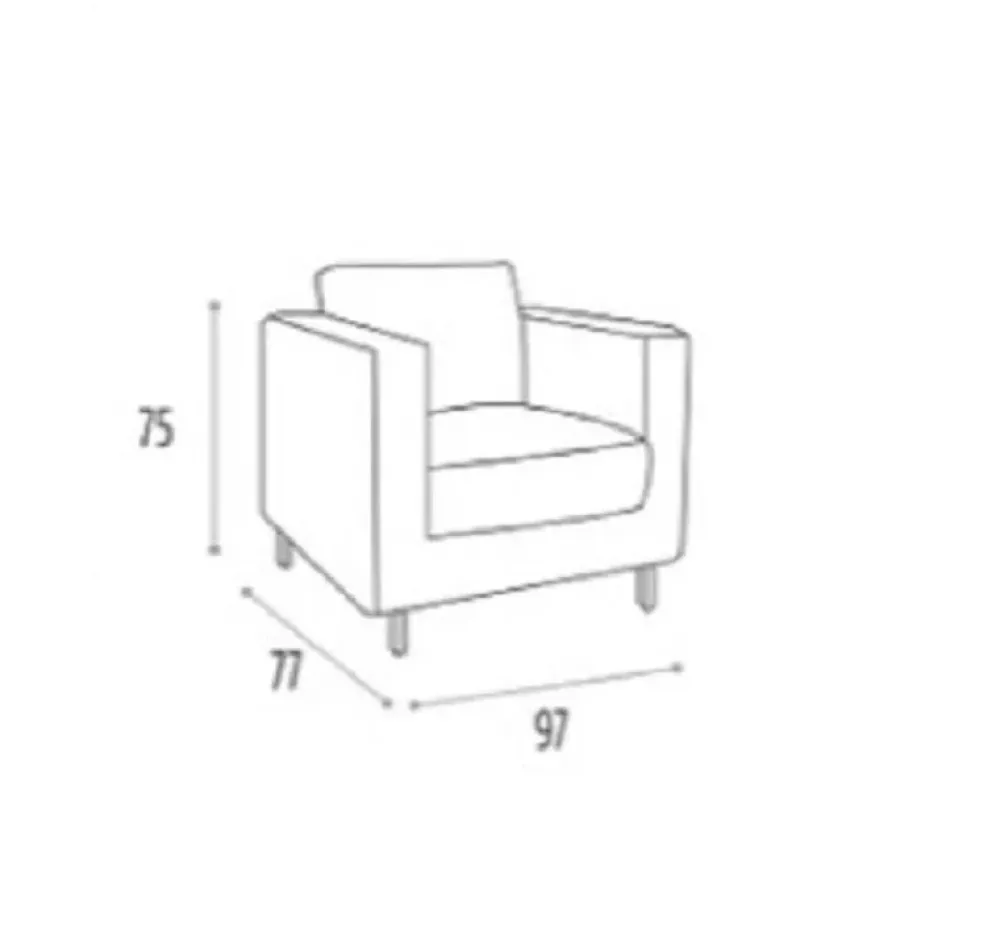 Biel Poltroncina in stile moderno modello Dalila a prezzo ribassato- Poltrone