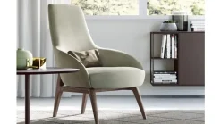 Poltroncina Karin scontata. Seduta fissa. Lunghezza 50 caratteri.^Doimo Salotti Clearance