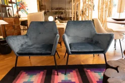 Poltroncina modello Poltrona in velluto in Tessuto a prezzo scontato^Artigianale Best