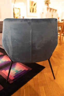 Poltroncina modello Poltrona in velluto in Tessuto a prezzo scontato^Artigianale Best