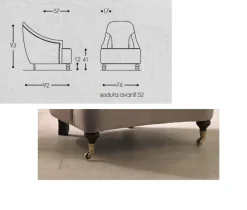 Sale Poltroncina Poltroncina memory velluto a marchio SCONTATA Poltrone