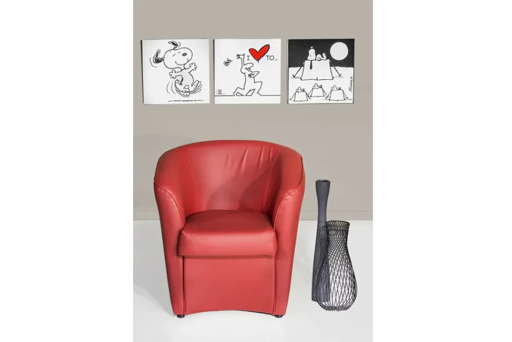 Distribuzione Grandi Marchi Poltroncina Vogue Rossa- Poltrone