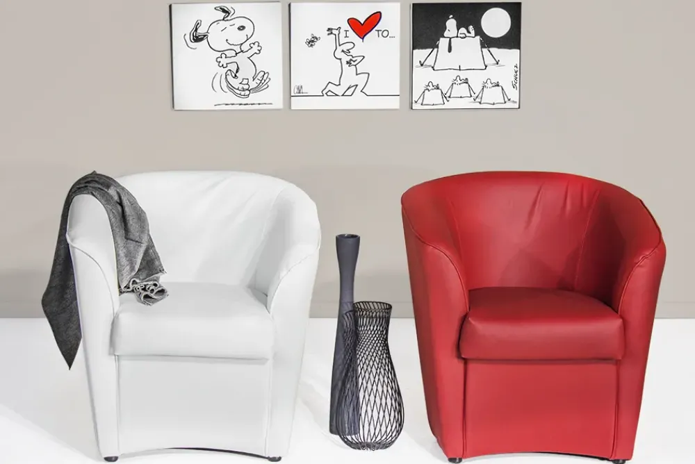 Distribuzione Grandi Marchi Poltroncina Vogue Rossa- Poltrone