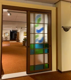 Hot Porta moderna Vetro cattedrale in Offerta Outlet Porte