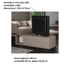 Astor Mobili Porta tv di modello Skyline  a PREZZI OUTLET- Porta Tv