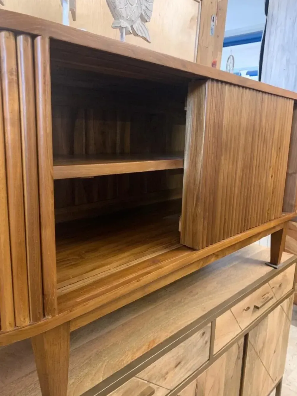 Porta tv per il living modello Mobile porta tv teak 150 di scontato^Outlet Etnico