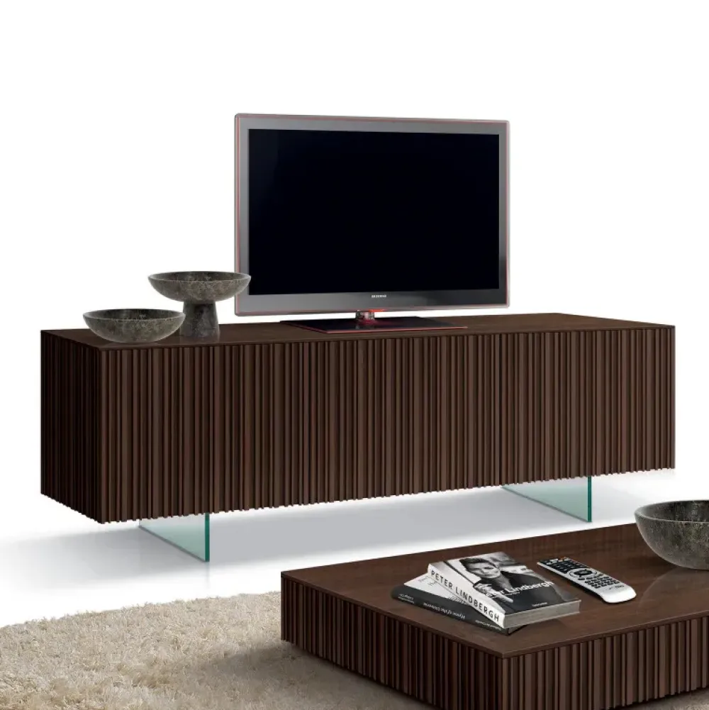 Mobilificio Bellutti Porta tv per il living modello Porta tv cannettato art 3155 di scontato- Porta Tv