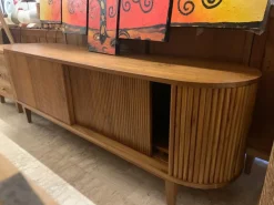 Outlet Etnico Porta tv per il soggiorno modello Mobile porta tv teak 200 di scontato- Porta Tv