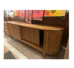 Outlet Etnico Porta tv per il soggiorno modello Mobile porta tv teak 200 di scontato- Porta Tv