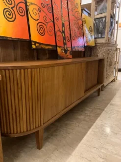 Outlet Etnico Porta tv per il soggiorno modello Mobile porta tv teak 200 di scontato- Porta Tv