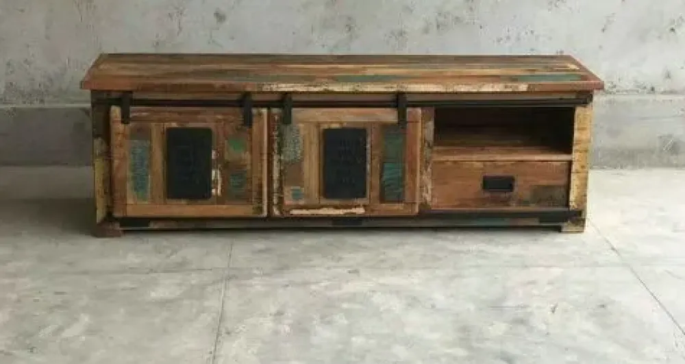 Porta tv per la zona giorno modello Mobile portatv jupiter colorato industrial di scontato^Outlet Etnico Clearance