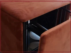 Clearance Pouf in tessuto Cubix a marchio a prezzo ribassato Pouf