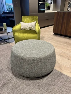 Online Pouf in tessuto Denny a marchio a prezzo ribassato Pouf