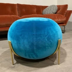 Clearance Pouf in tessuto Geo a marchio a prezzo ribassato Pouf