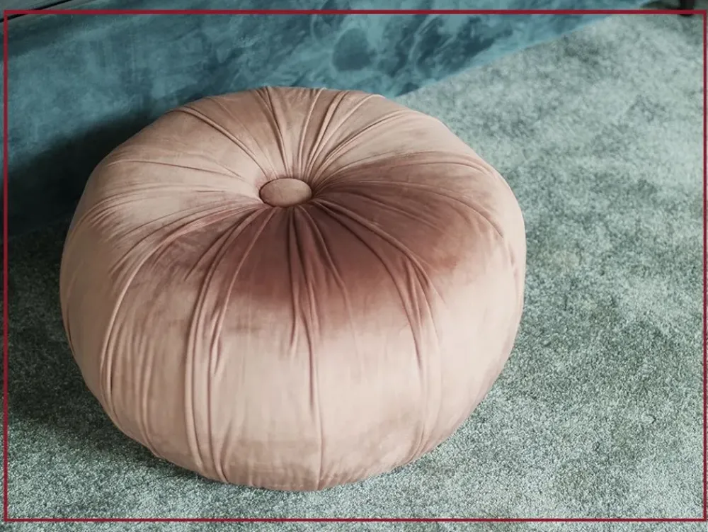 Clearance Pouf in tessuto Kaia a marchio a prezzo scontato Pouf