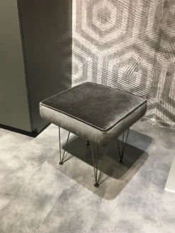 Felis Pouf in Tessuto Pouf quadrato- Pouf