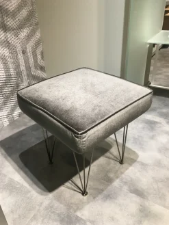 Felis Pouf in Tessuto Pouf quadrato- Pouf