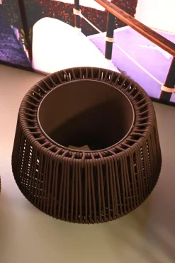 Clearance Pouf in tessuto Zig zag a marchio a prezzo ribassato Pouf