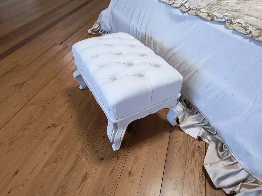 Mobilificio Bellutti Pouf provenzale modello Milano roma a prezzo Outlet- Pouf