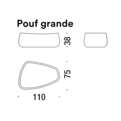 Best Pouf senza letto Fjord a prezzi outlet Pouf