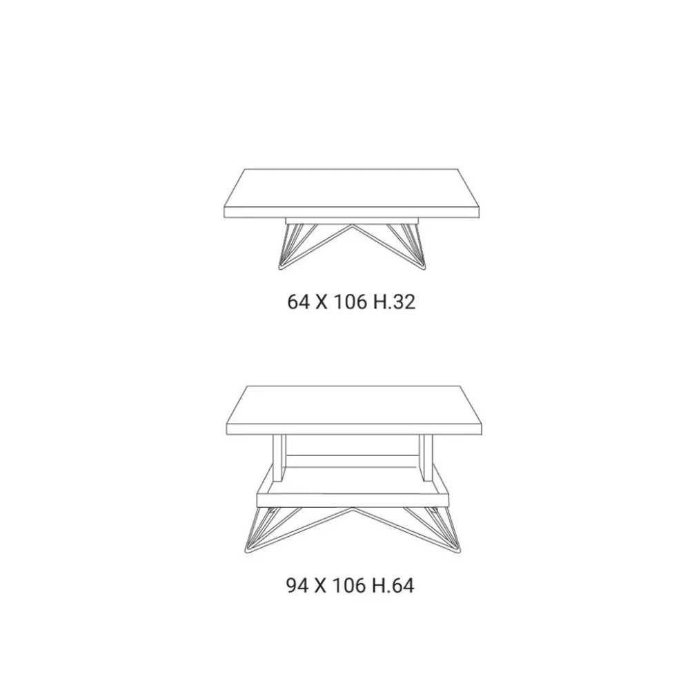 Sale Prezzi ribassati per il tavolino moderno Ray di Tavolini