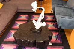 Artigianale Prezzi ribassati per il tavolino design N. 1 tavolino legno massello sezione originale tronco di- Tavolini