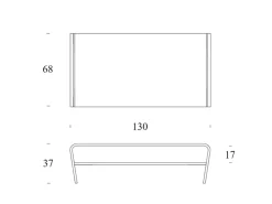 Prezzi ribassati per il tavolino moderno Amaranto di^Tonin Casa Best