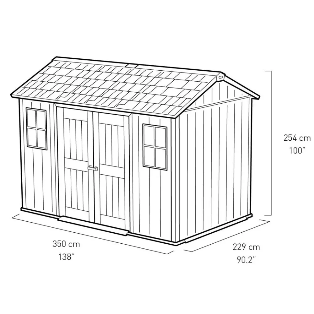 New Progetta interni con Casetta da giardino Oakland 1175sd ! Casette Da Giardino