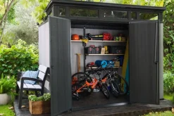 Progetta una casetta Artisan 9x7 per il tuo esterno a prezzo scontato!^Keter Discount