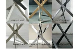 Discount Progettista interni: Tavolo Barone in vetro ellittico, offerta outlet. Tavoli