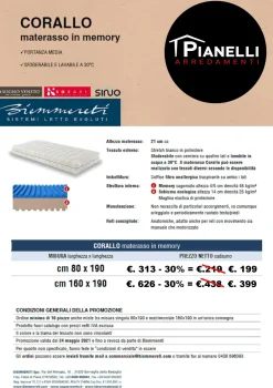 Artigianale Rete letto Lipari di in OFFERTA OUTLET- Reti Letto
