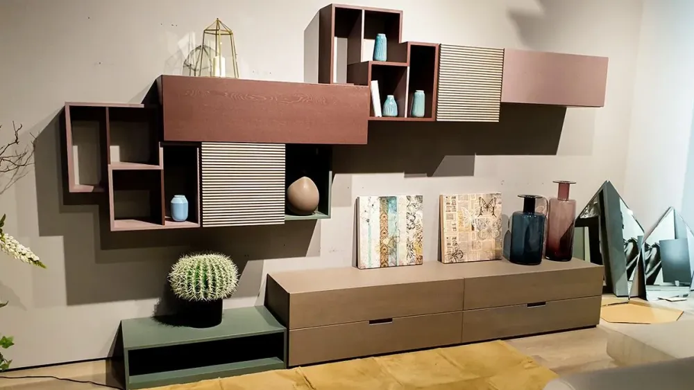 Clearance Richiedi il prezzo della parete attrezzata Living collection zero 16 di Pareti Attrezzate