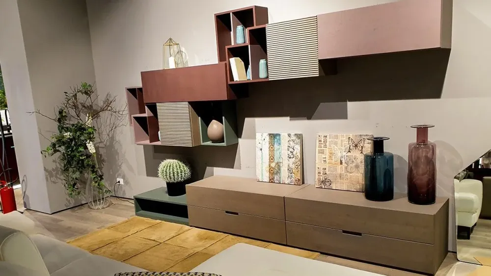 Clearance Richiedi il prezzo della parete attrezzata Living collection zero 16 di Pareti Attrezzate