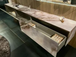 Richiedi ora il prezzo della parete attrezzata Living materia alabastro di^Lago Online