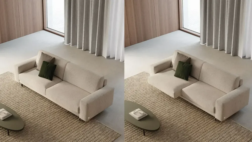 Doimo Salotti Richiedi prezzo Divano Zar nella foto.- Divani