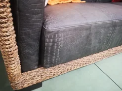 Smania Ronny pelle in poliuretano   a prezzo scontato- Divani