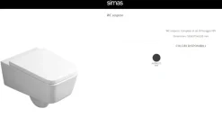 Simas Sanitari bagno modello Degrade a marchio in Ceramica a prezzo scontato- Sanitari