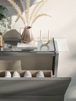 Discount Scarpiera modello Hosoi di in melaminico in Offerta Outlet Scarpiere