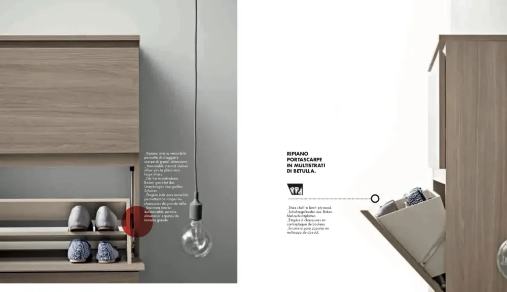 Scarpiere Minima in stile Moderno a prezzo scontato^Birex Discount