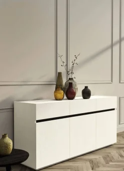 Discount Sconto -37% su Madia Teca di . Stile moderno! Acquista ora! Madie