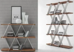 Tonin Casa Scopri Castle: libreria in legno scontata -30%! Ottieni un arredo di qualità a prezzo scontato.- Librerie