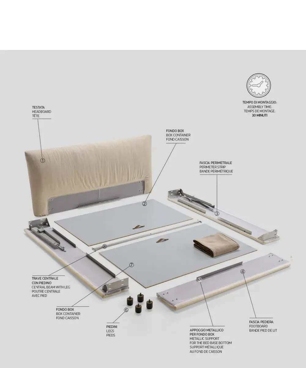 Best Scopri il Letto Matrimoniale Demetra h30 a prezzo scontato! Acquistalo subito! Letti