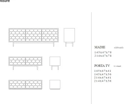 Scopri il mobile soggiorno modello Honey di a prezzo Outlet! Una scelta di stile per l'architetto moderno.^Tonin Casa New