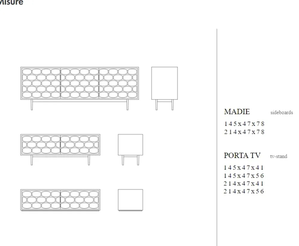 Scopri il mobile soggiorno modello Honey di a prezzo Outlet! Una scelta di stile per l'architetto moderno.^Tonin Casa New