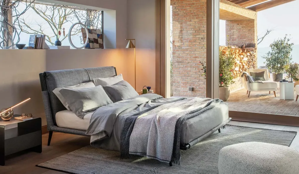 Flou Scopri il prezzo di questo letto Gaudì di- Letti